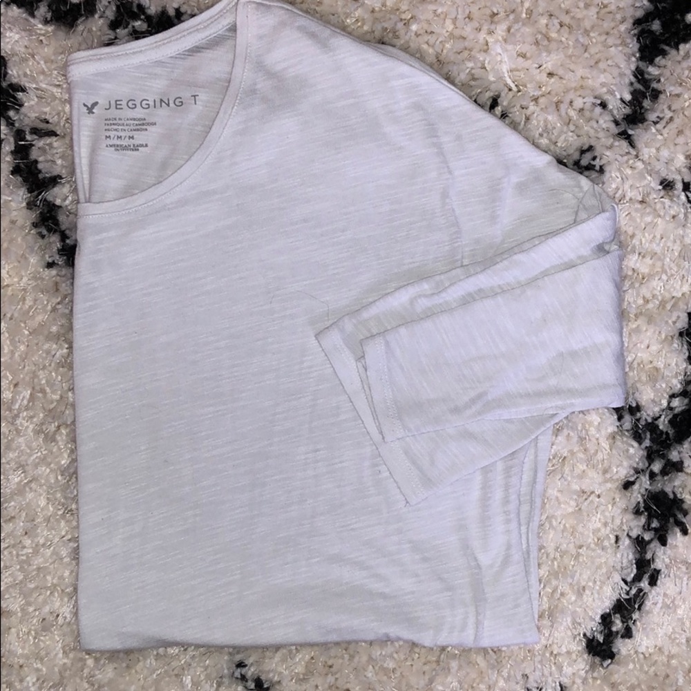 American Eagle Jegging T, Size Medium, White